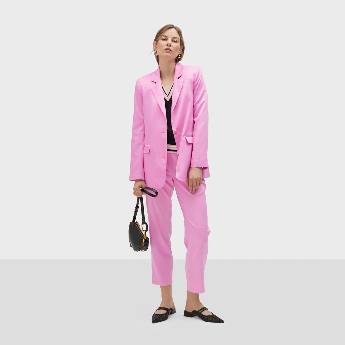 Blazer classique à boutons rose clair, LOLA CASADEMUNT