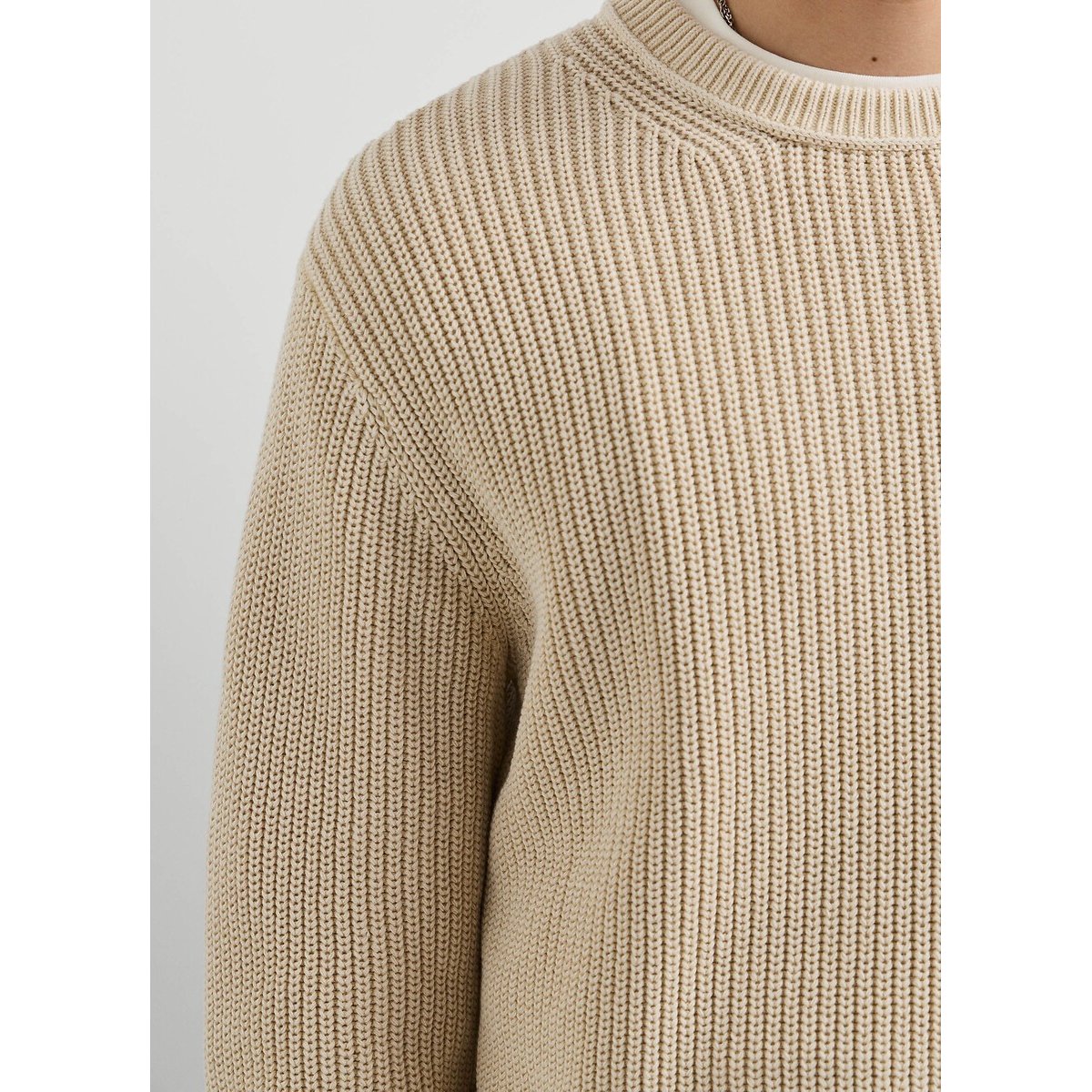 Sweat col rond beige, PEPE JEANS