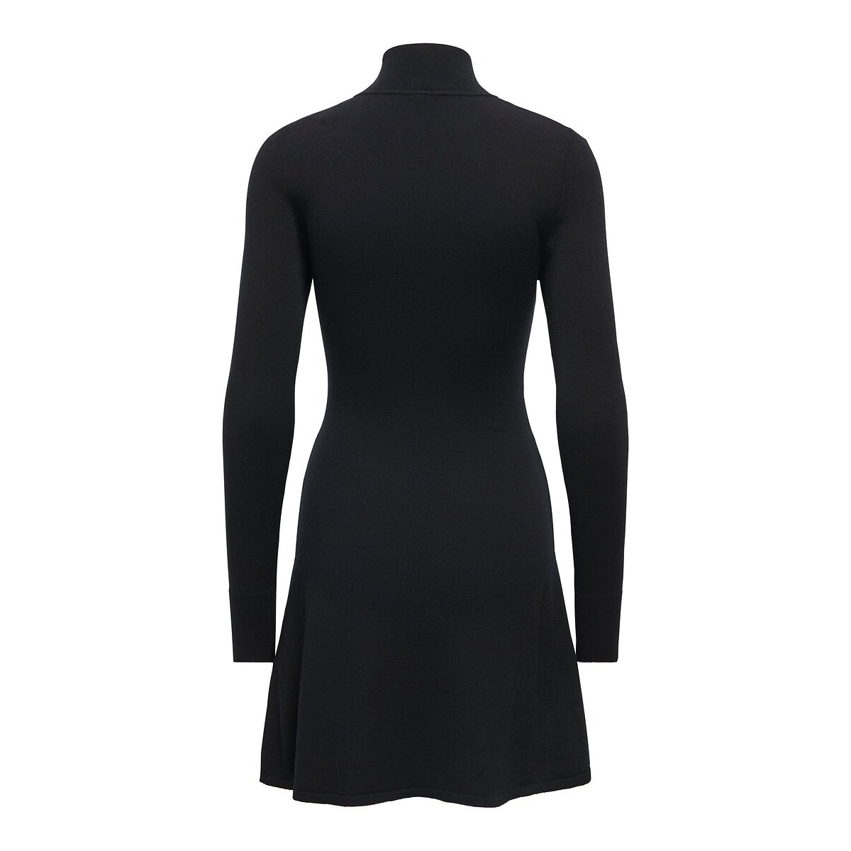 Robe évasée col montant noir, ONLY