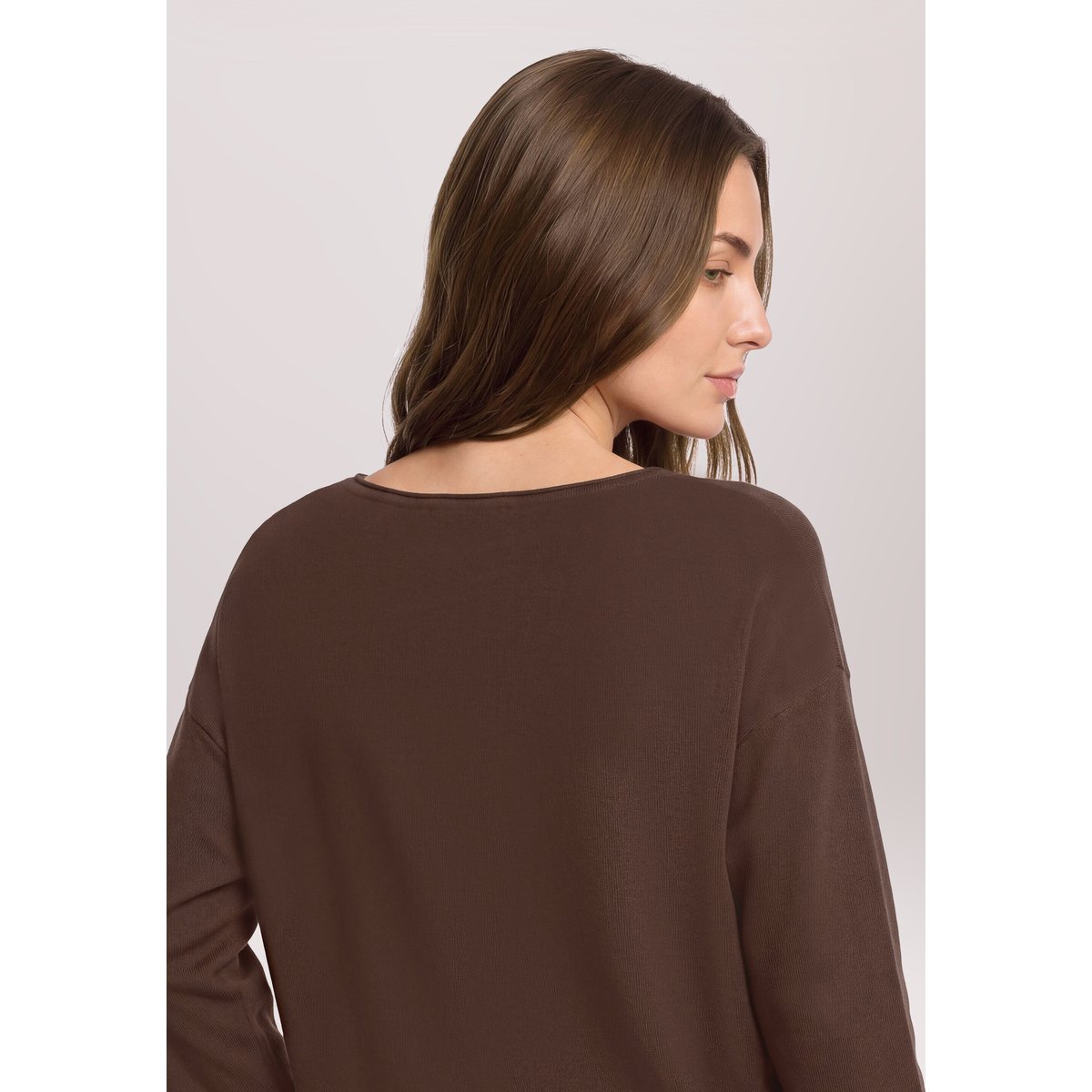Pull-over en maille à encolure en v muskat, BETTY BARCLAY