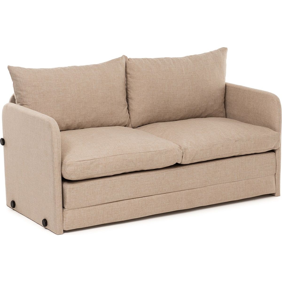 Canapé convertible 2,5 places en lin - LUZ beige, HOMIFAB