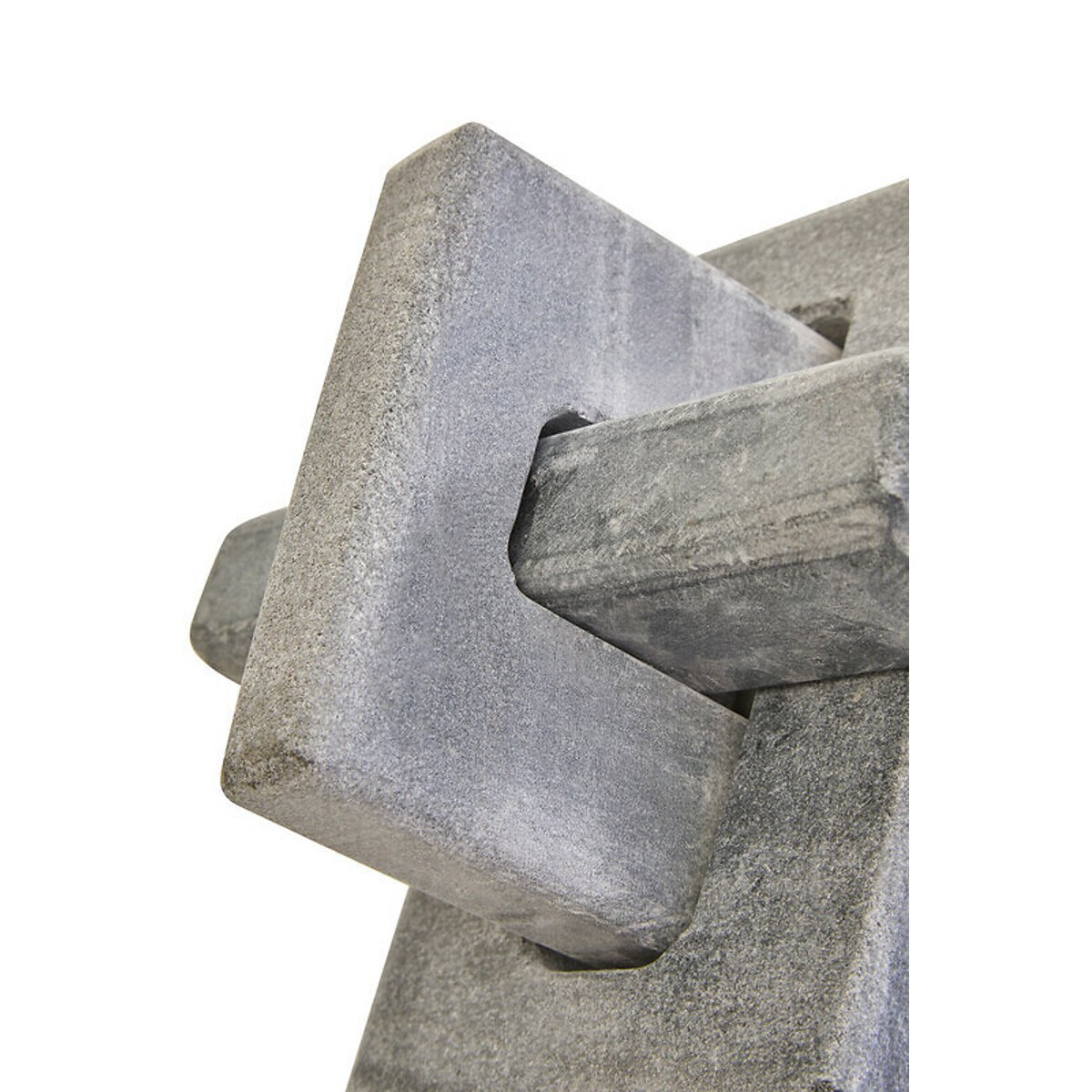 Decor Marble Knot Sculpture in Grey grey, FIFTY FIVE SOUTH
