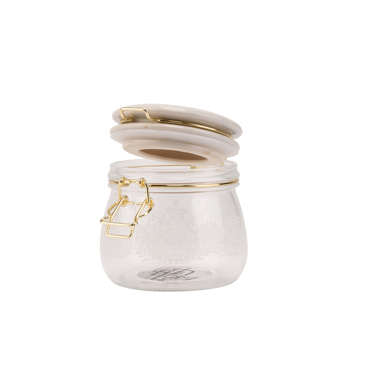 500ml Kitchen Garden Cliptop Glass Storage Jar multi-coloured, WILLIAM MORRIS AT HOME