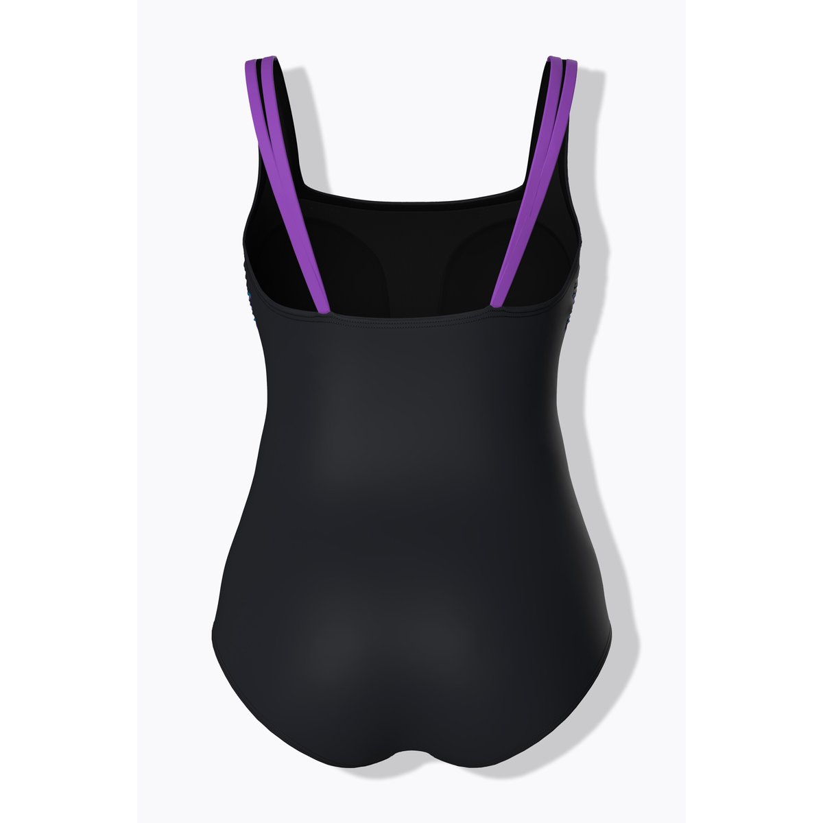 Maillot de bain à bonnets souples. Motif noir, ULLA POPKEN