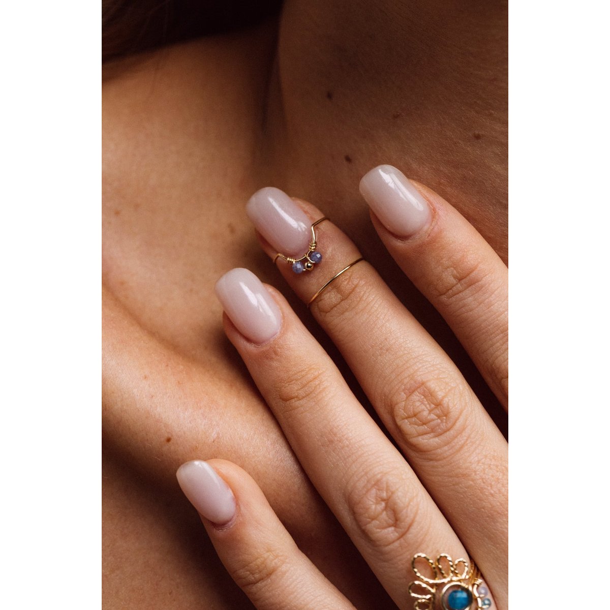 Bague d'ongle Tissage - Tanzanite tanzanite, YAY PARIS
