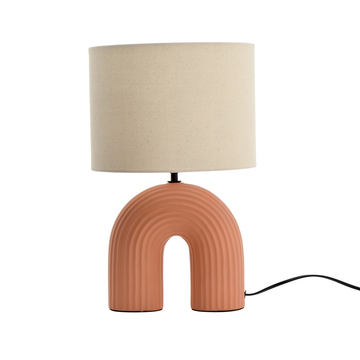 Lampe en céramique, VASKA orange / cuivré, INSPIRE
