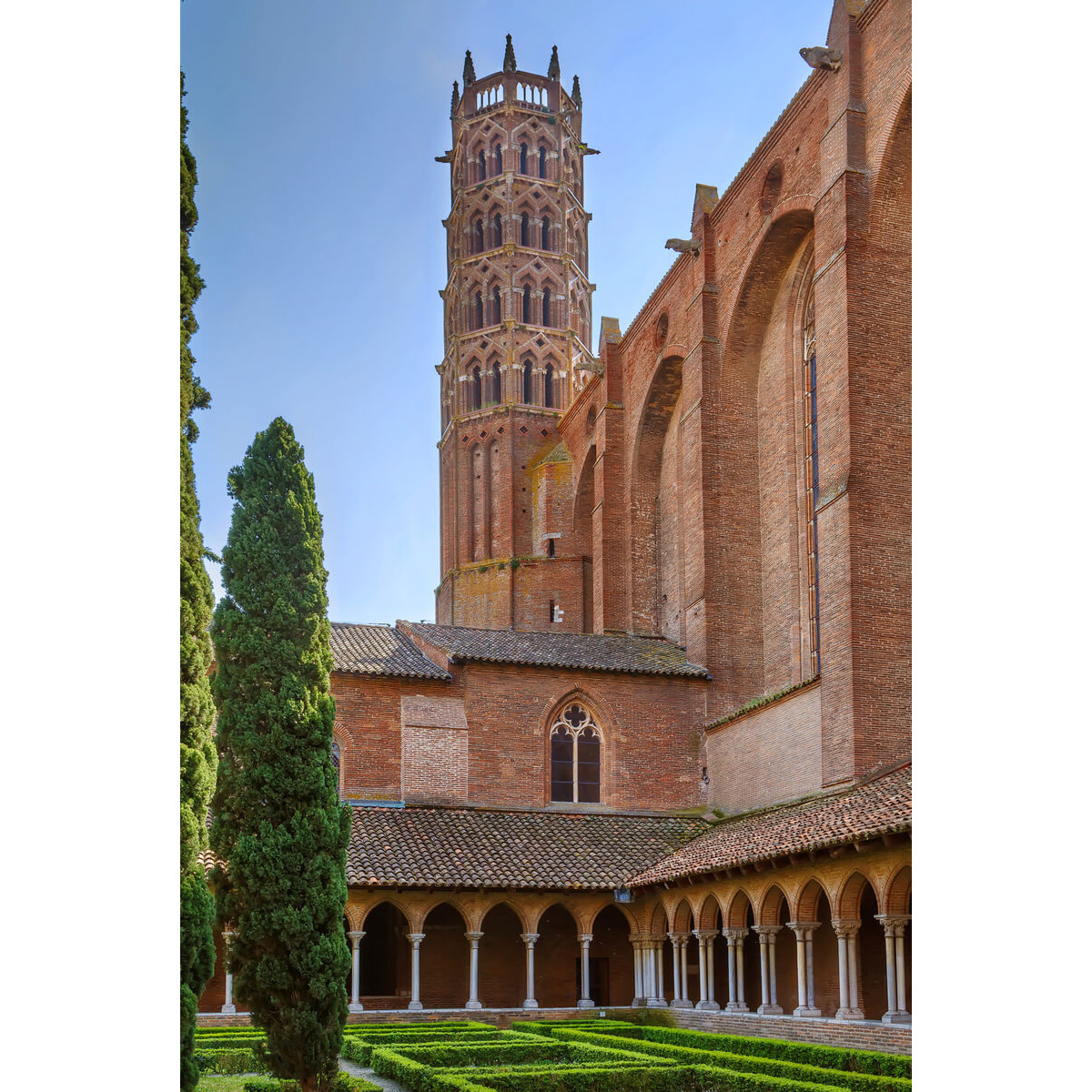 Tableau Mural Couvent Des Jacobins De Toulouse ARCHITECTURE tableaux sur toile-gris, CEANOTHE
