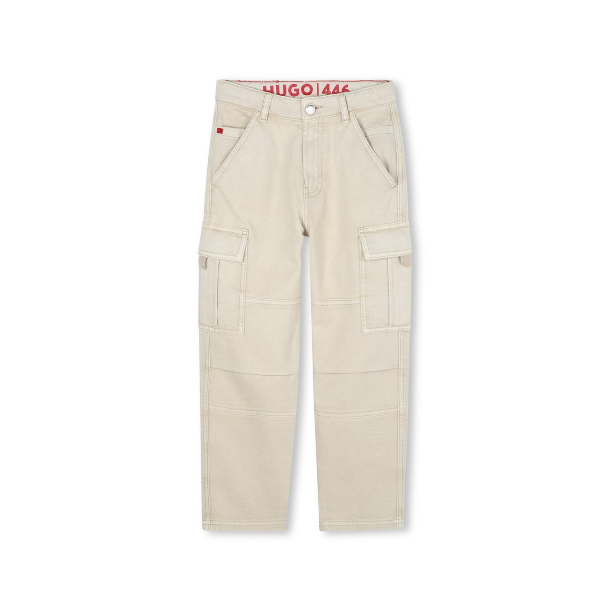 Pantalon en sergé stone, HUGO KIDSWEAR