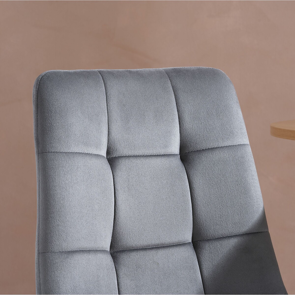 Arwen Velvet Buttoned Dining Chairs (Set of 2) grey, SO'HOME