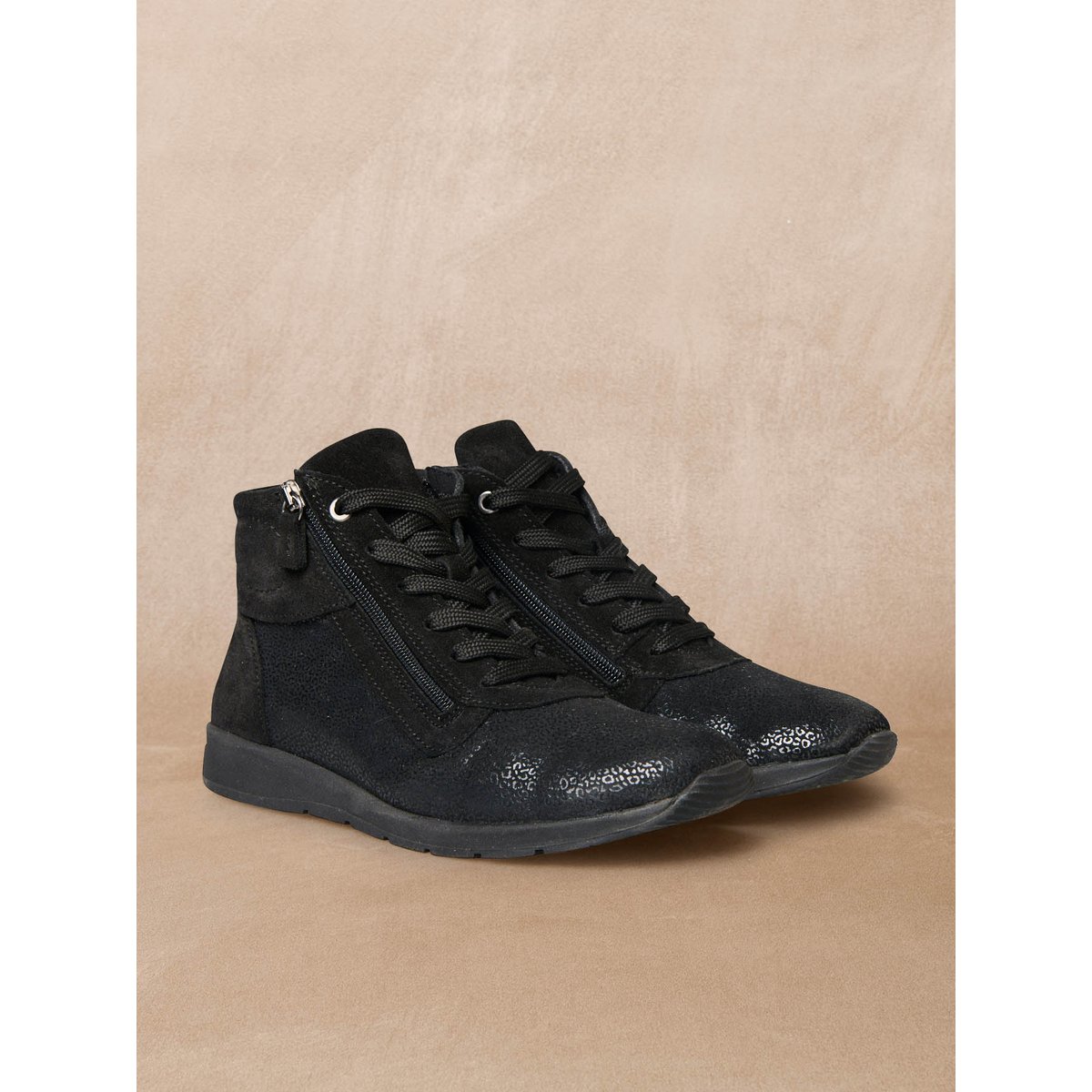 Boots femme spécial hallux valgus noir, PEDICONFORT