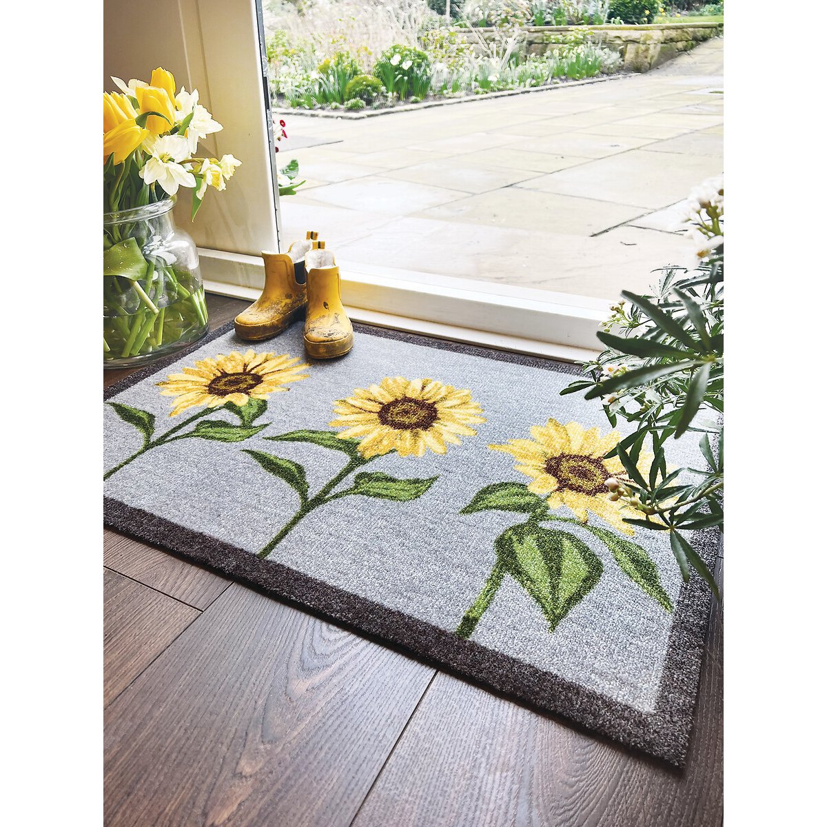 Sunflower Doormat grey/yellow, MY MAT