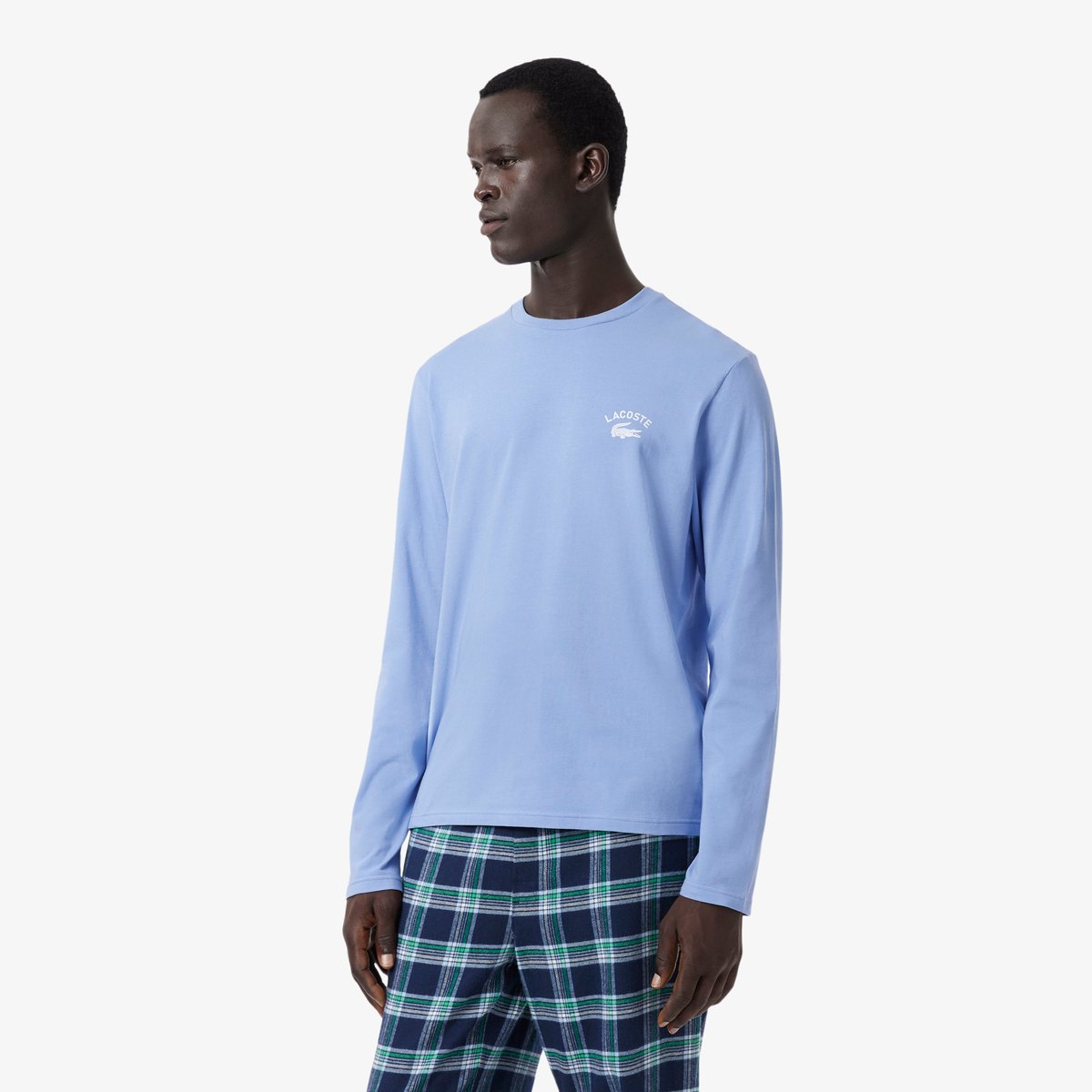Ensemble de pyjama flanelle bleu-w7i, LACOSTE