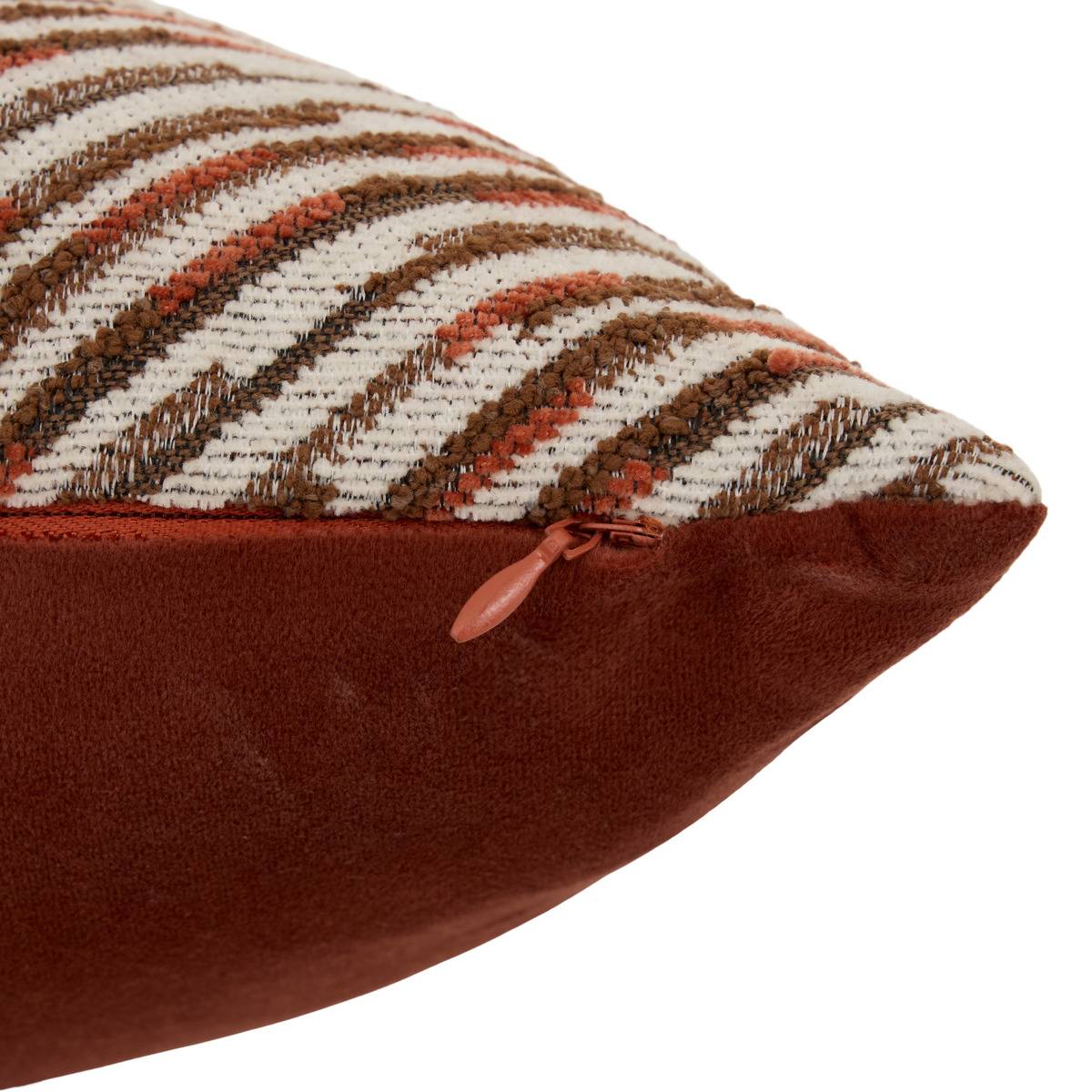 Coussin carré MOSAI terracotta, ATMOSPHERA