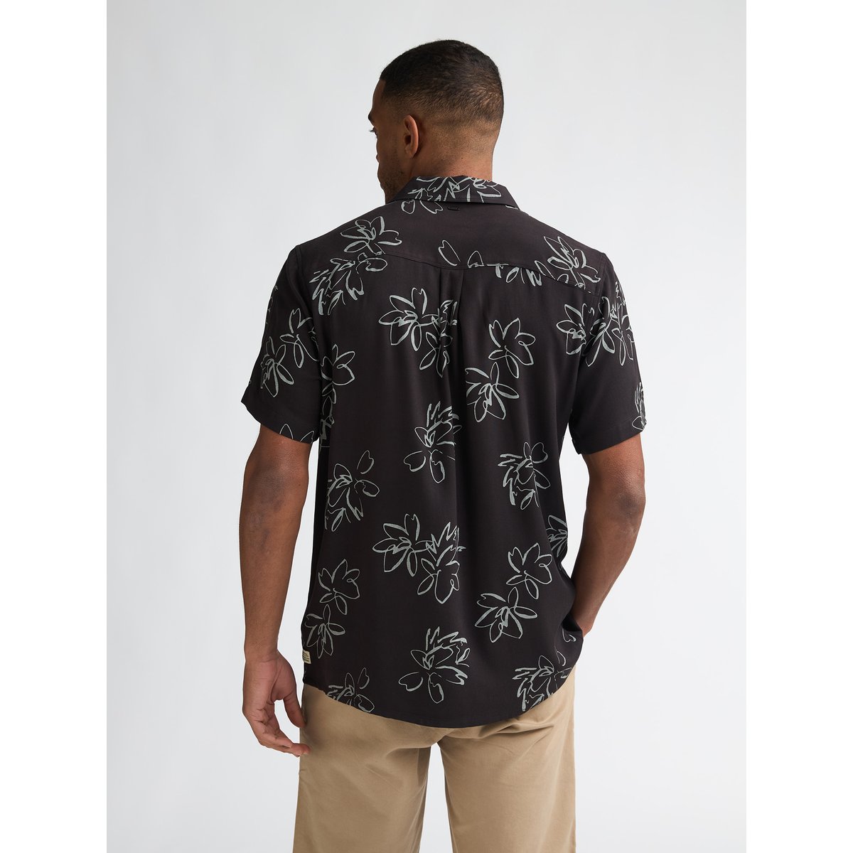 Chemise à imprimé intégral orion noir black, PETROL INDUSTRIES