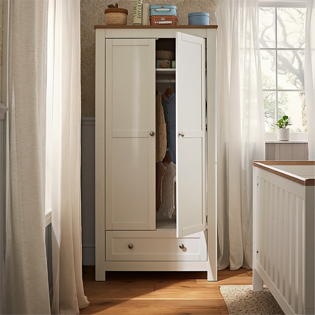 Burford Nursery Wardrobe white, CUDDLECO