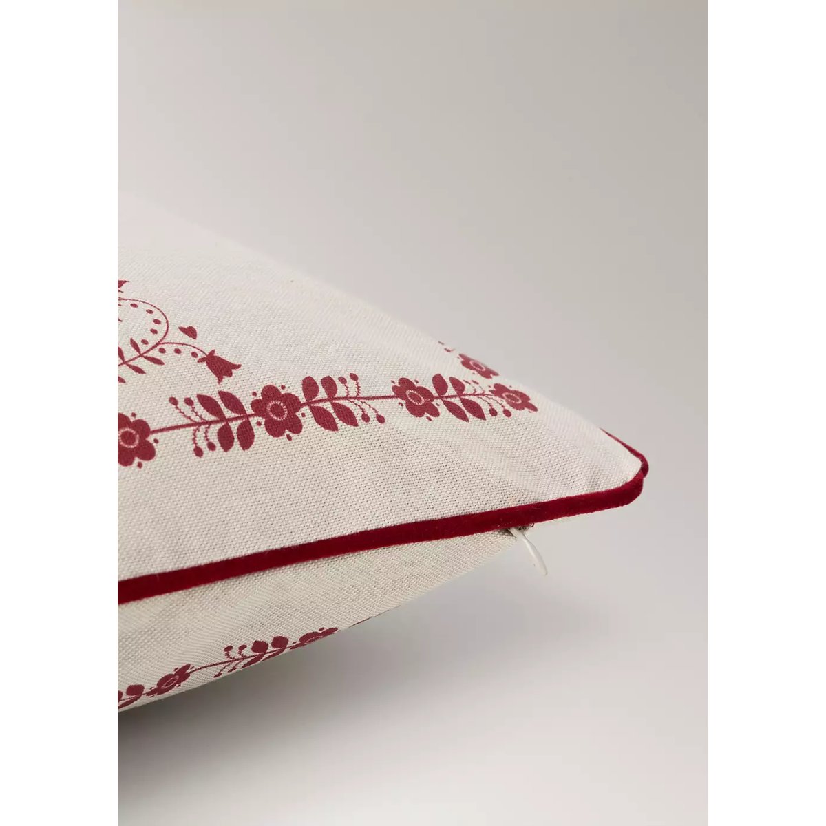 Housse de coussin imprimée Noël 30 x 40 cm rouge, MANGO HOME