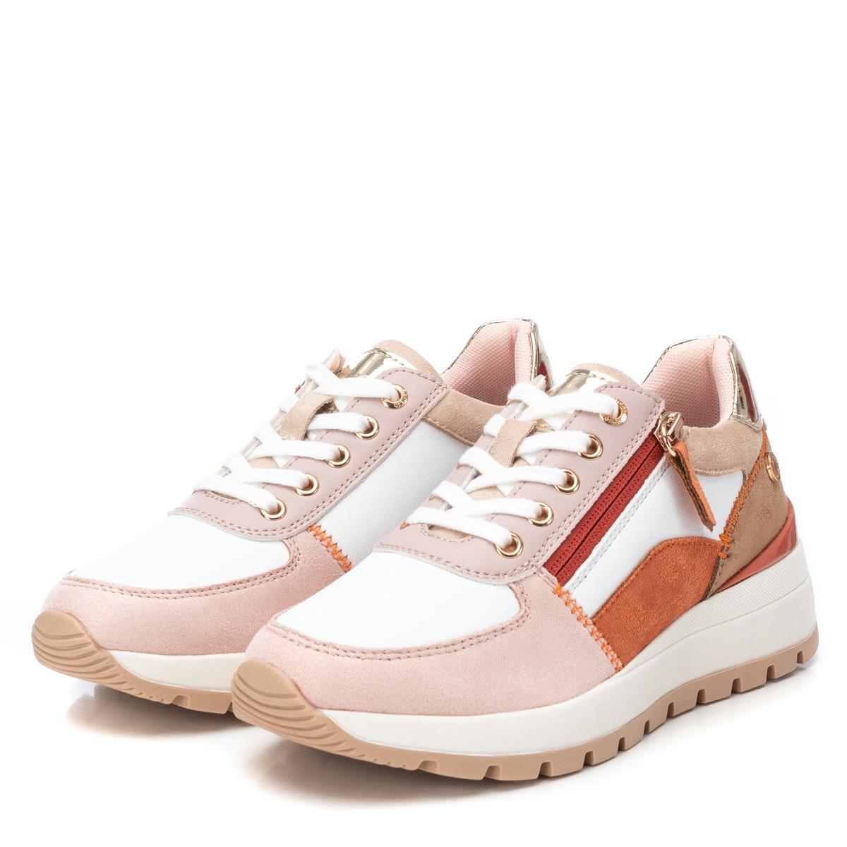 Baskets Plaine Décontractée Fermeture éclair rose, REFRESH