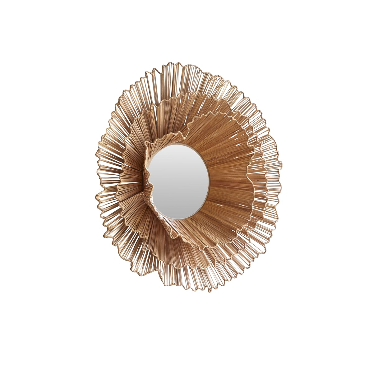 Miroir en Fibres végétales, PIA naturel, TIKAMOON