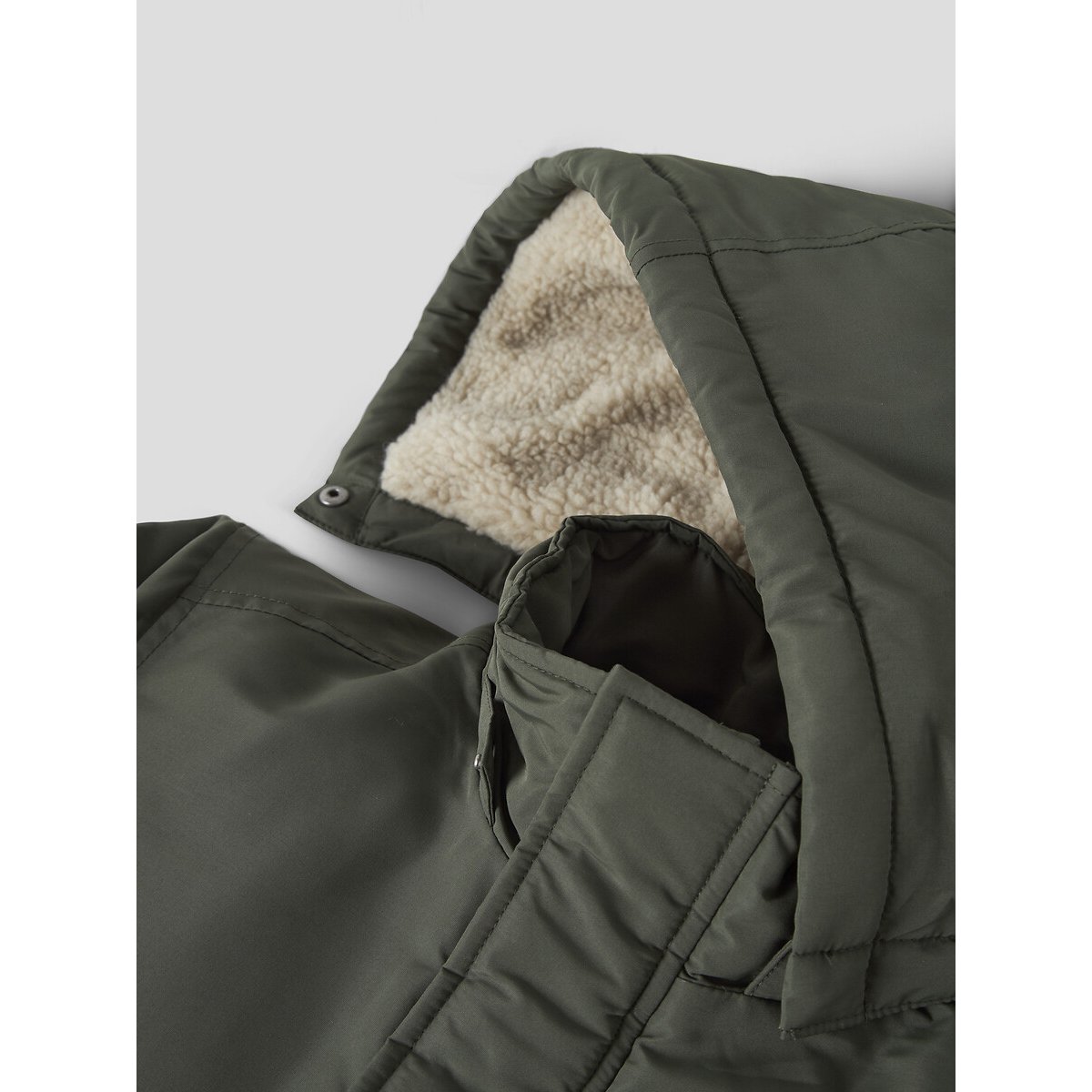 Parka à capuche kaki, NAME IT