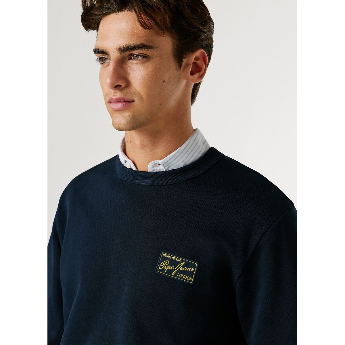 Sweat col rond SOREN CREW bleu marine, PEPE JEANS