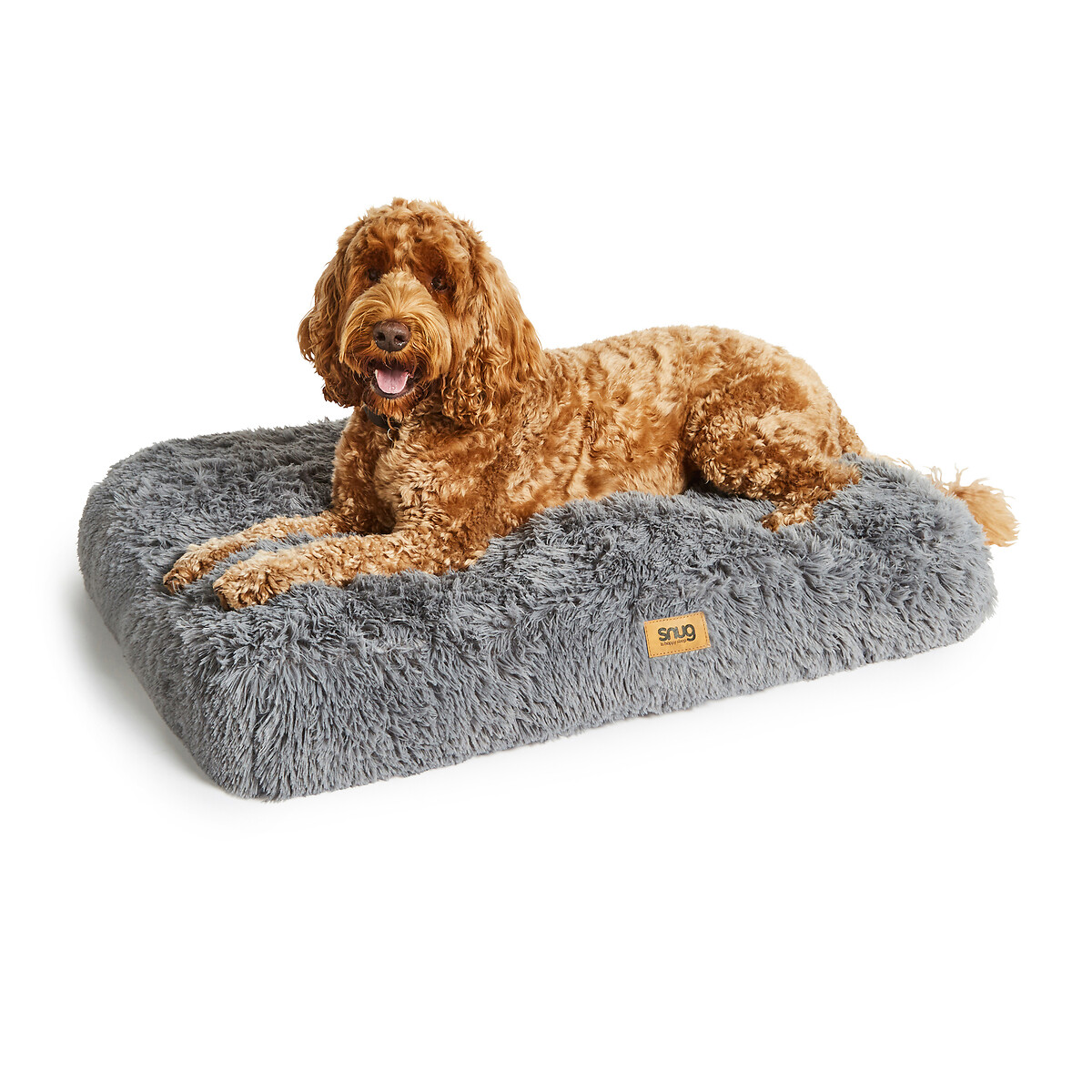 Furry Friends Super Fluffy Recycled Pet Bed grey, SNUG