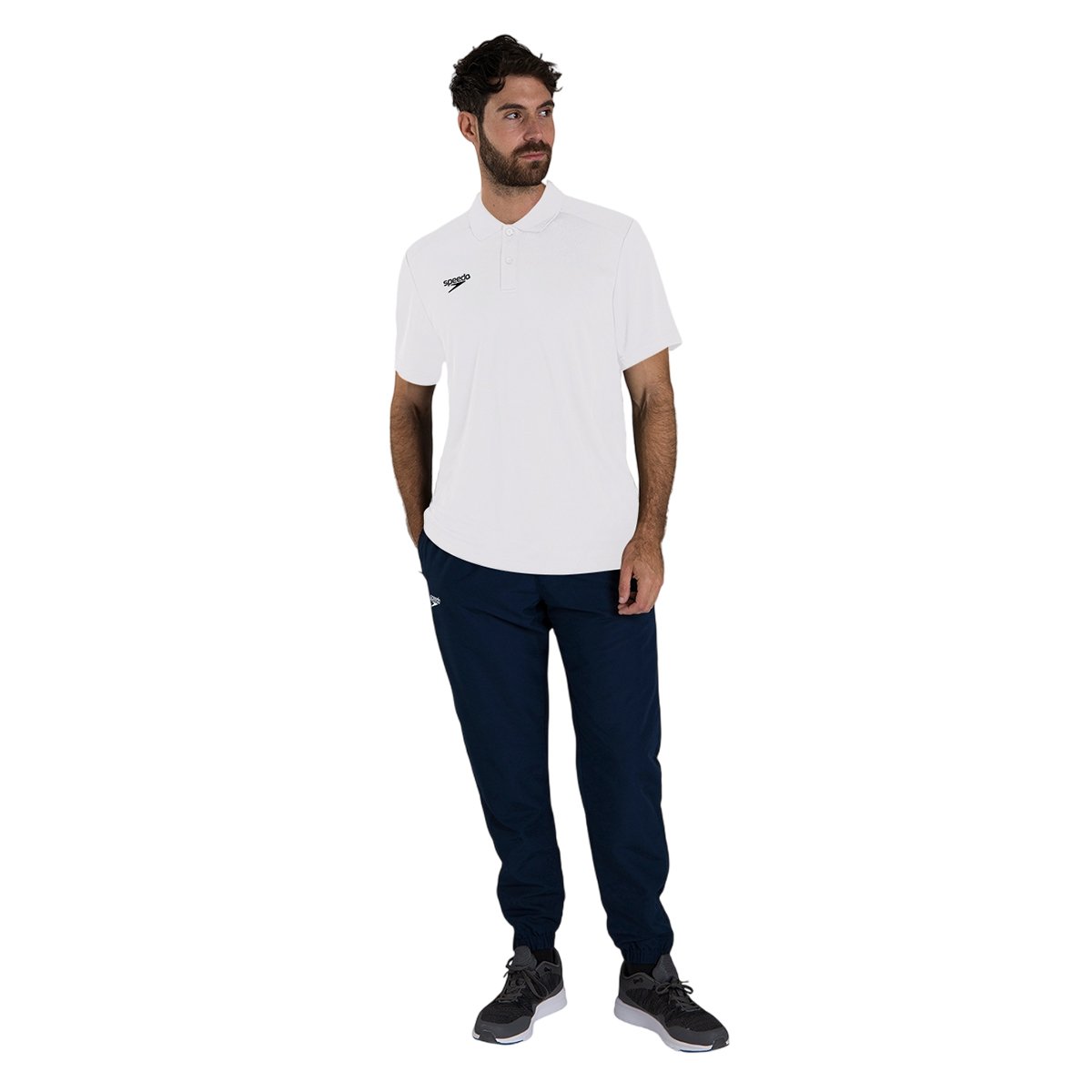 Polo uni manches courtes CLUB DRY blanc, SPEEDO