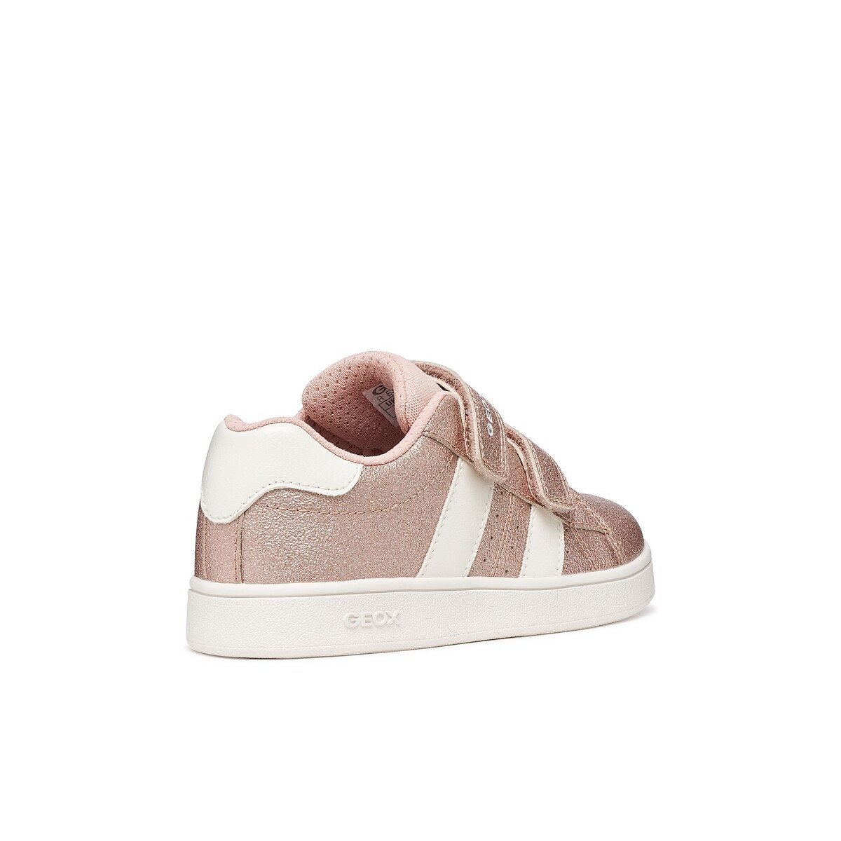 Baskets respirantes à scratchs, ECLYPER rose/blanc, GEOX