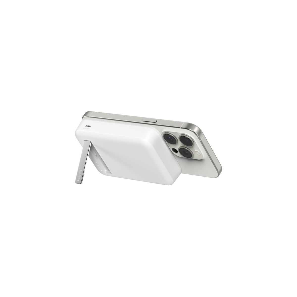 Batterie externe 10000 mAh 15W MagSafe avec support couleur unique, BELKIN