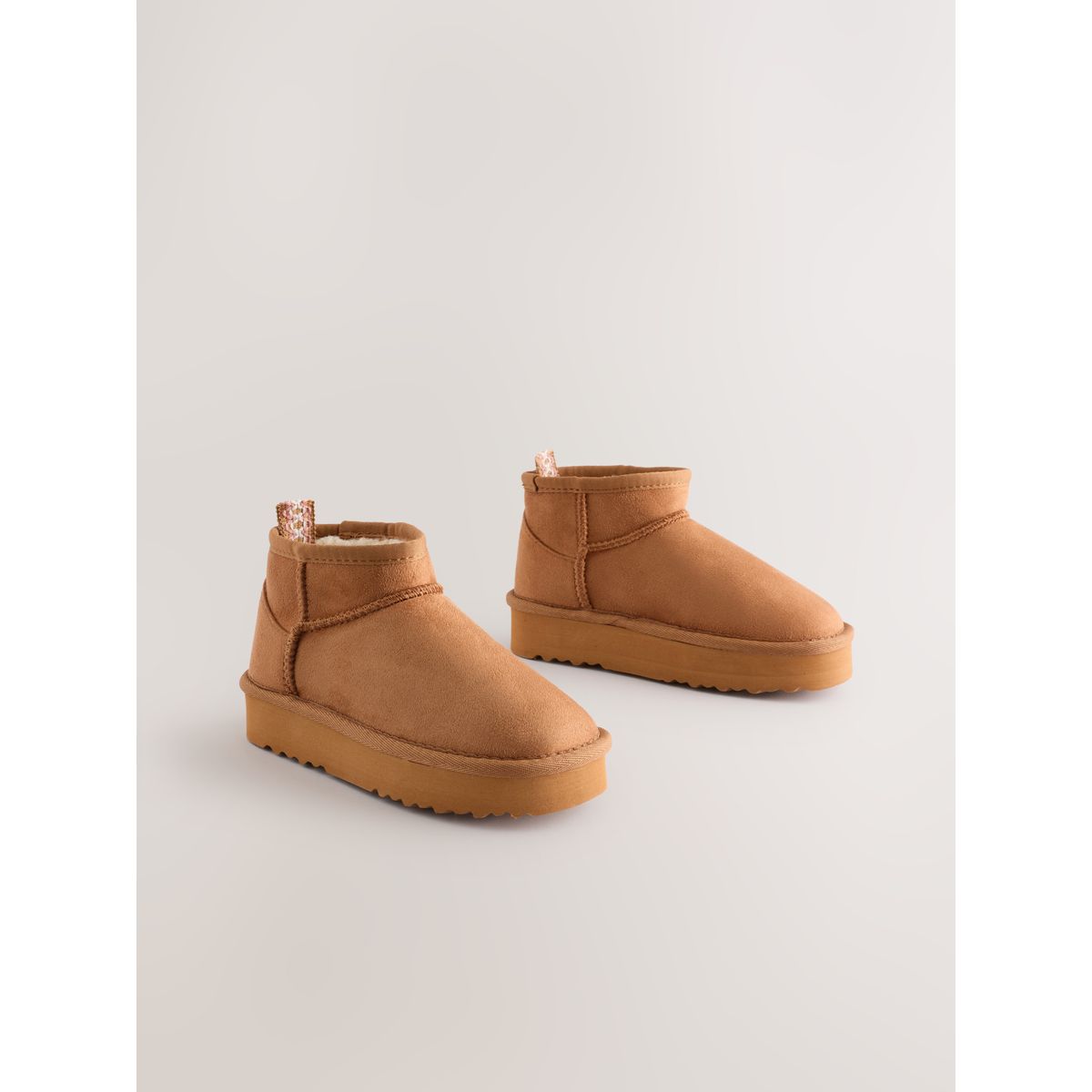 Bottines chaussons marron fauve, NEXT