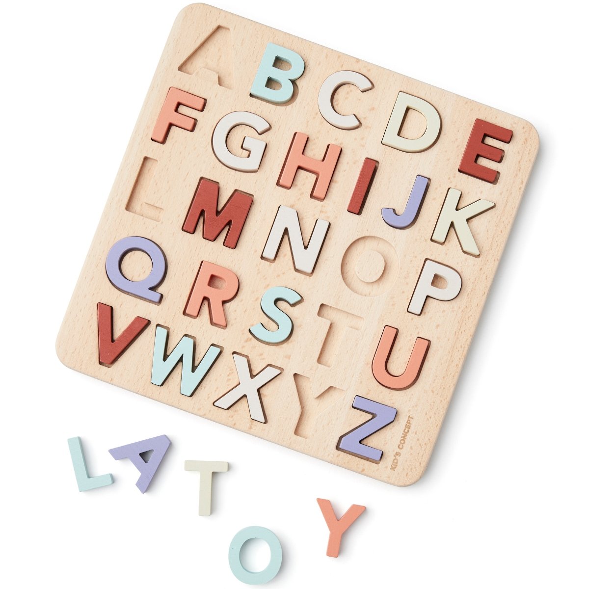 Puzzle Alphabet en bois multicolore, KID'S CONCEPT