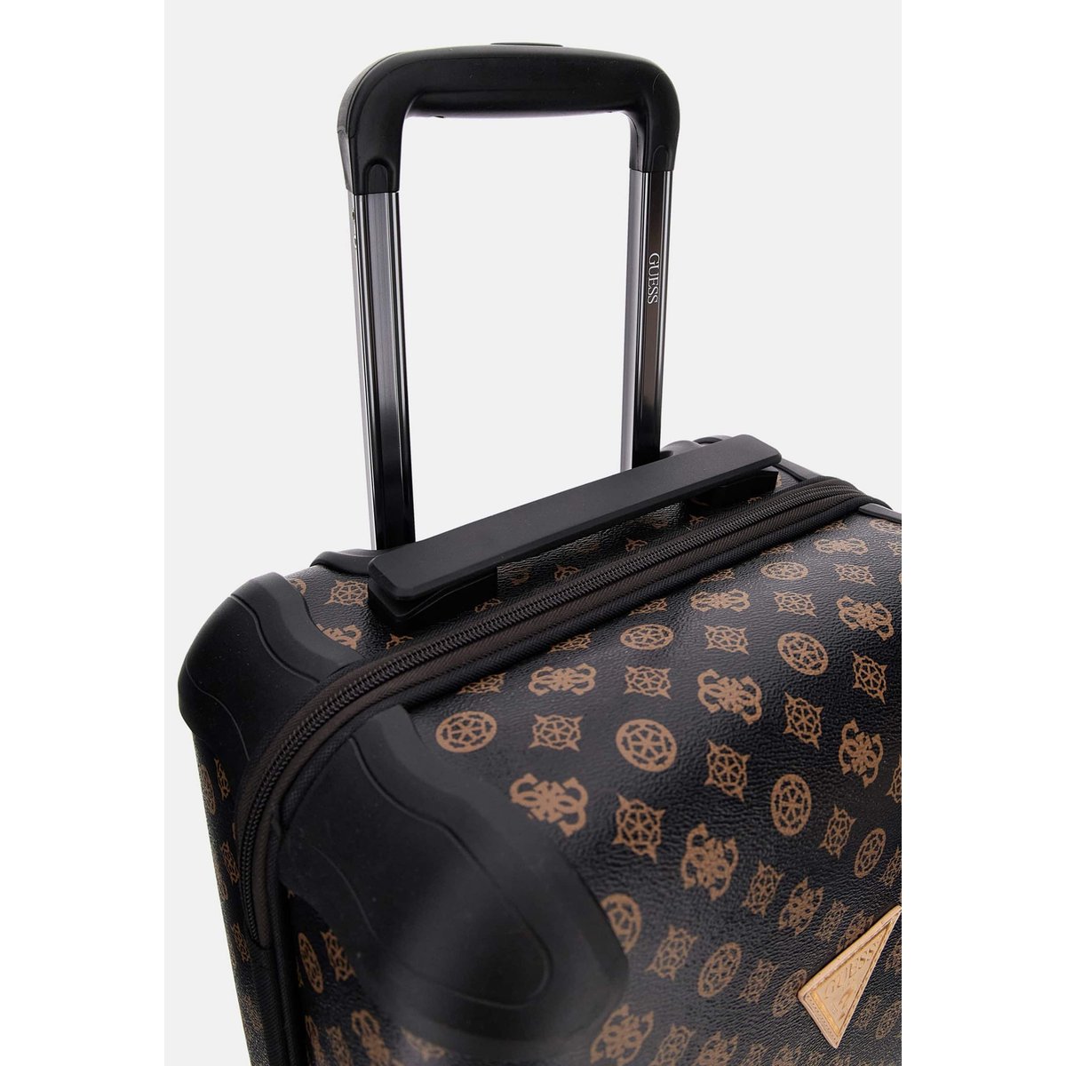 Trolley Wilder Logo 4G Pivoine marron, GUESS
