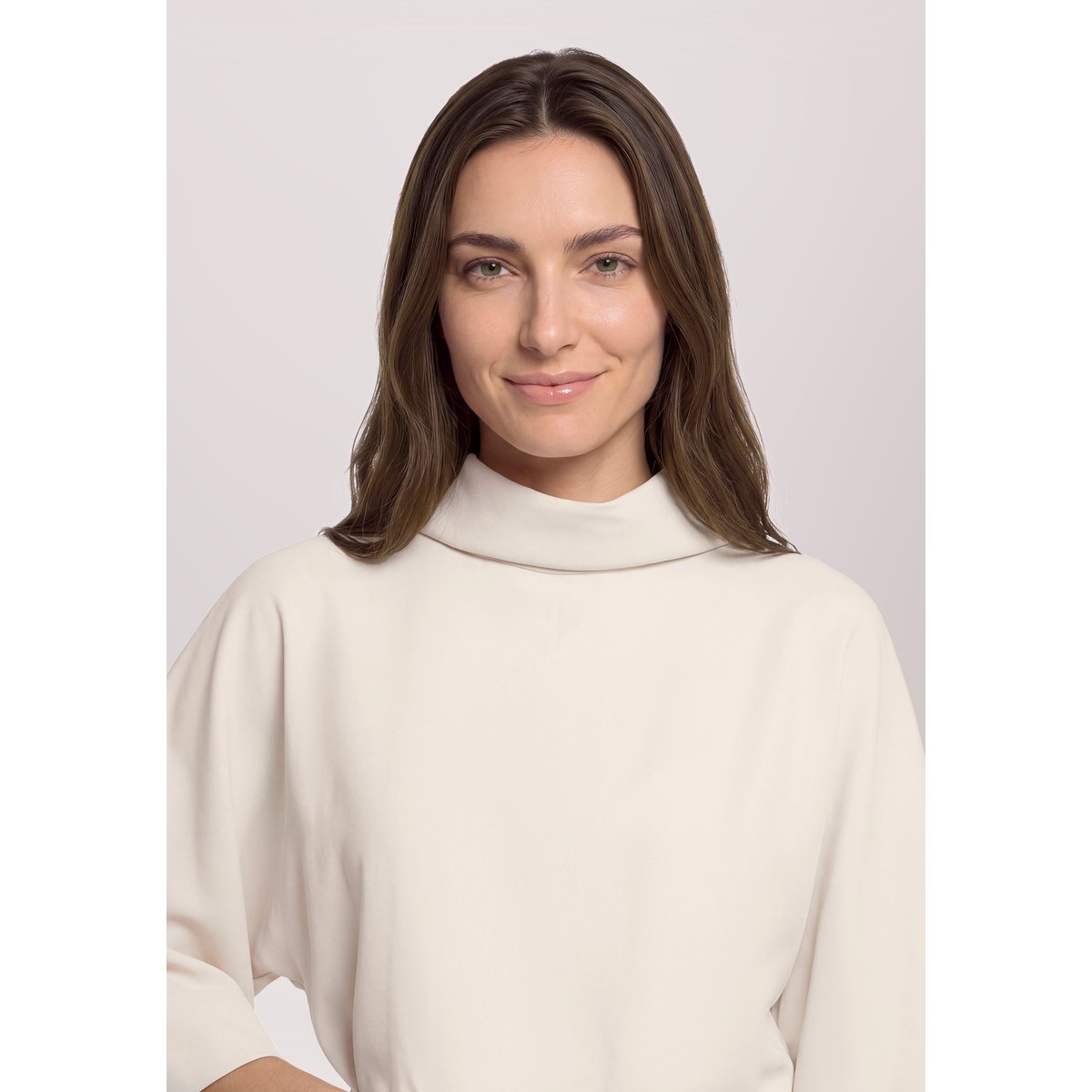 Blouse tunique à ceinture à nouer champagne sorbet, VERA MONT