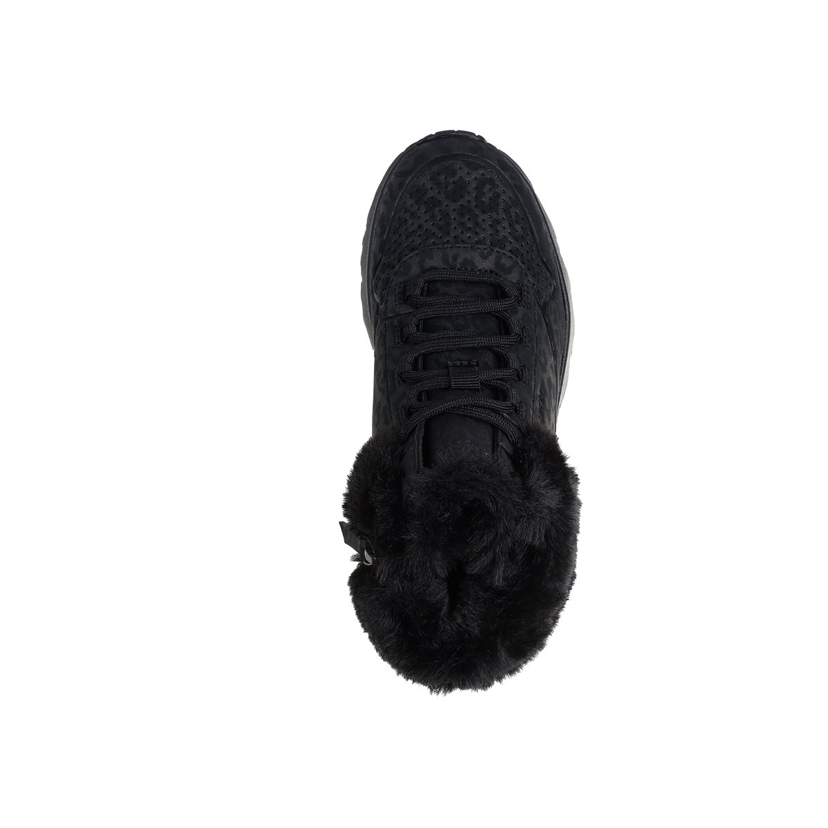 Basket Montante à Lacets Uno Lite Cozy Leopard noir, SKECHERS
