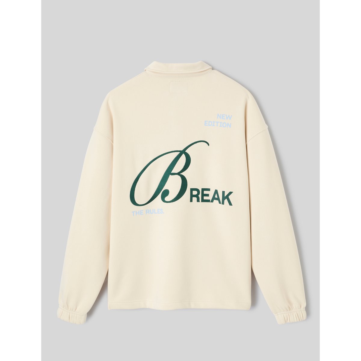 Sweat col polo naturel, BZB
