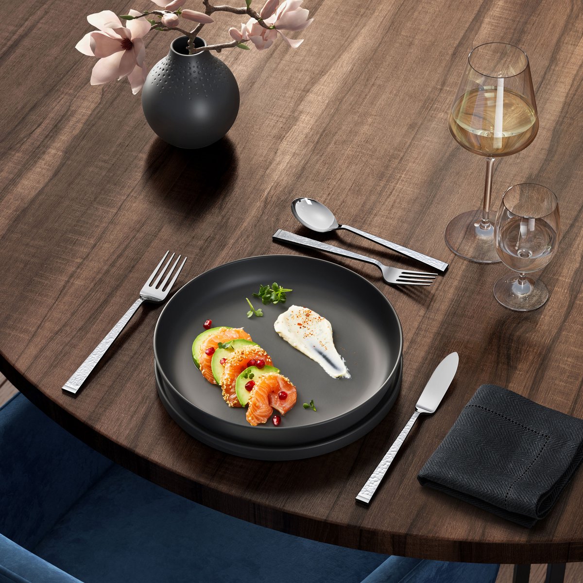 Assiette Creuse Black LA BOULE couleur unique, VILLEROY & BOCH