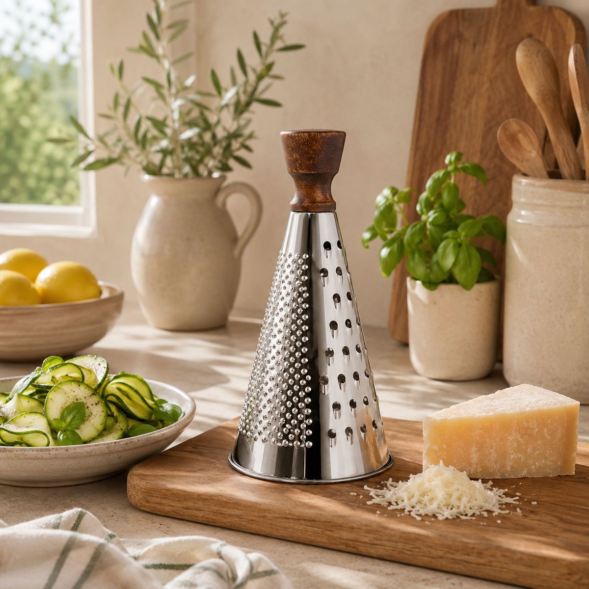 Râpe à fromage en acier inoxydable inox, MENASTYL