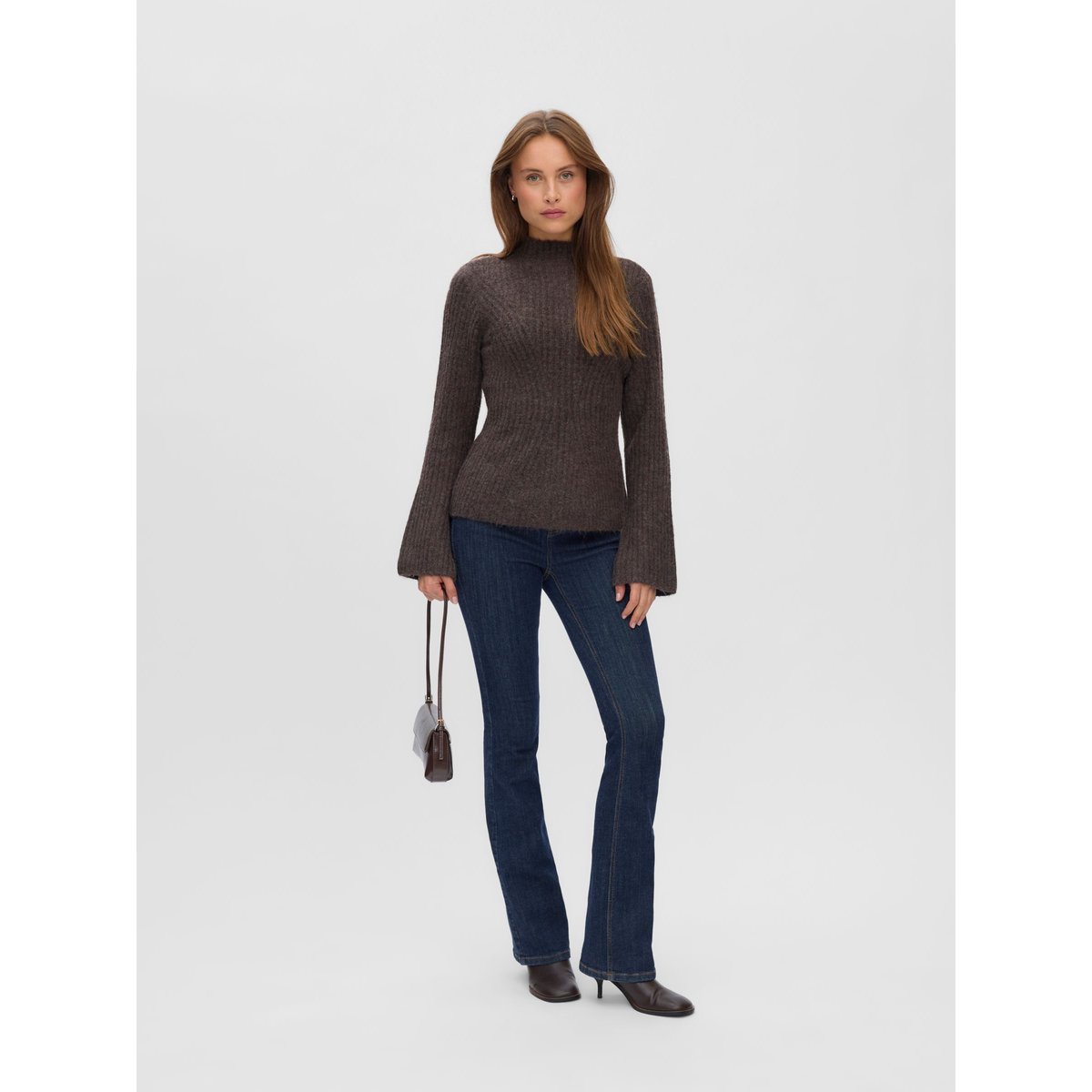 Pull En Maille marron - chocolate torte 1, VERO MODA