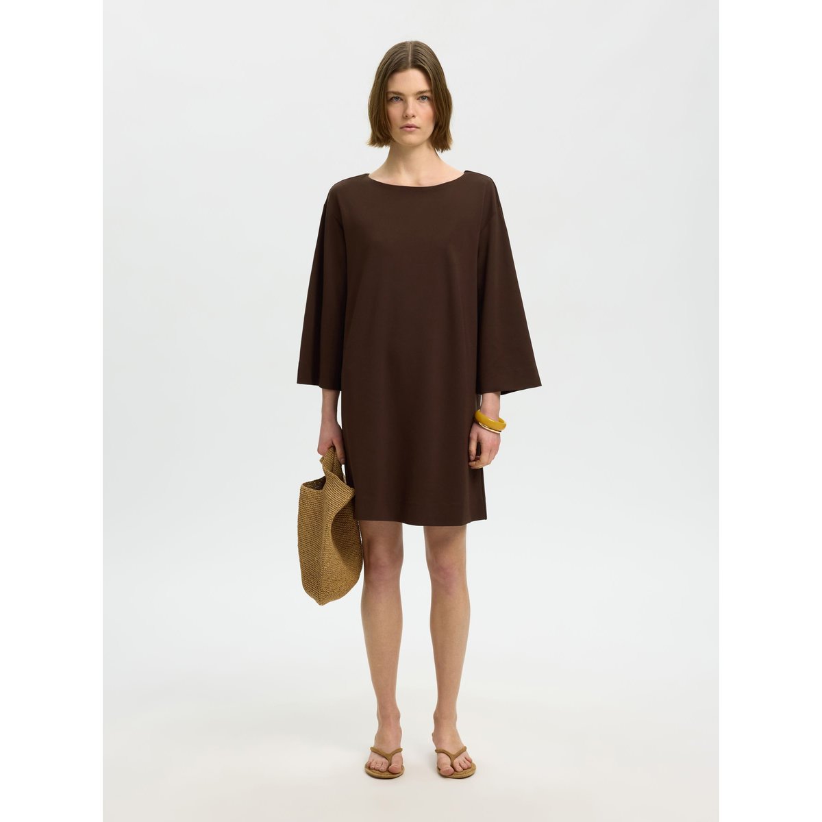 Mini-Robe marron - delicioso, SELECTED