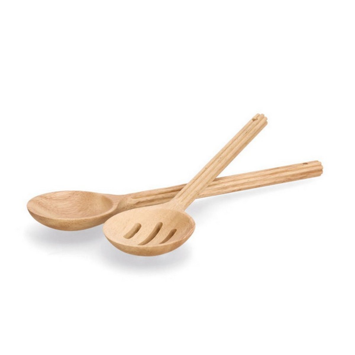 Couverts à salade bois bambou bois clair, ZELLER PRESENT