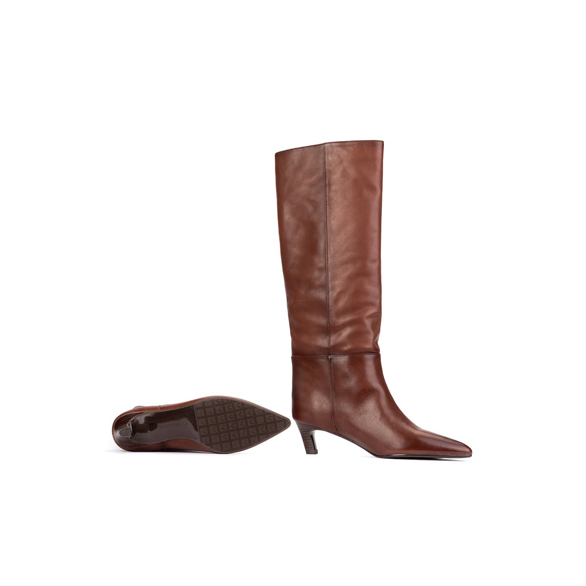 Bottes cuir Catarina cafe, MARTINELLI