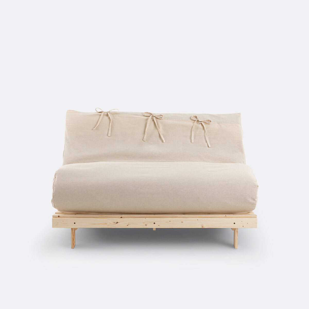 Copri futon tinta unita bianco écru, LA REDOUTE INTERIEURS