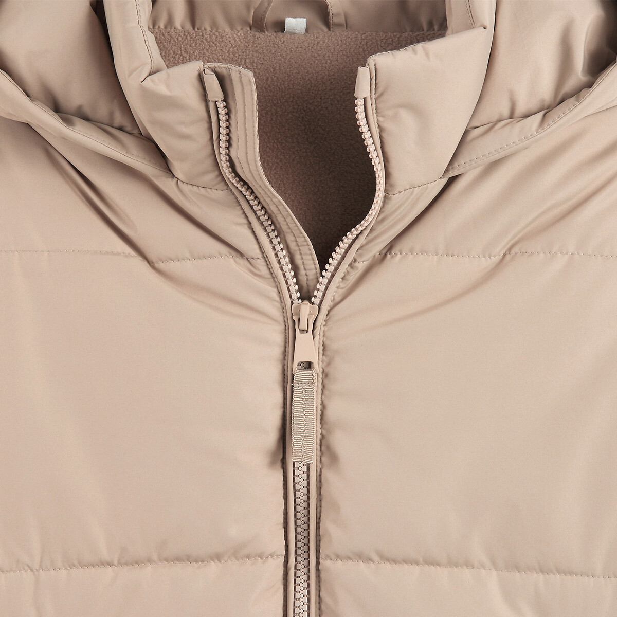 Donsjas met kap beige , LA REDOUTE COLLECTIONS