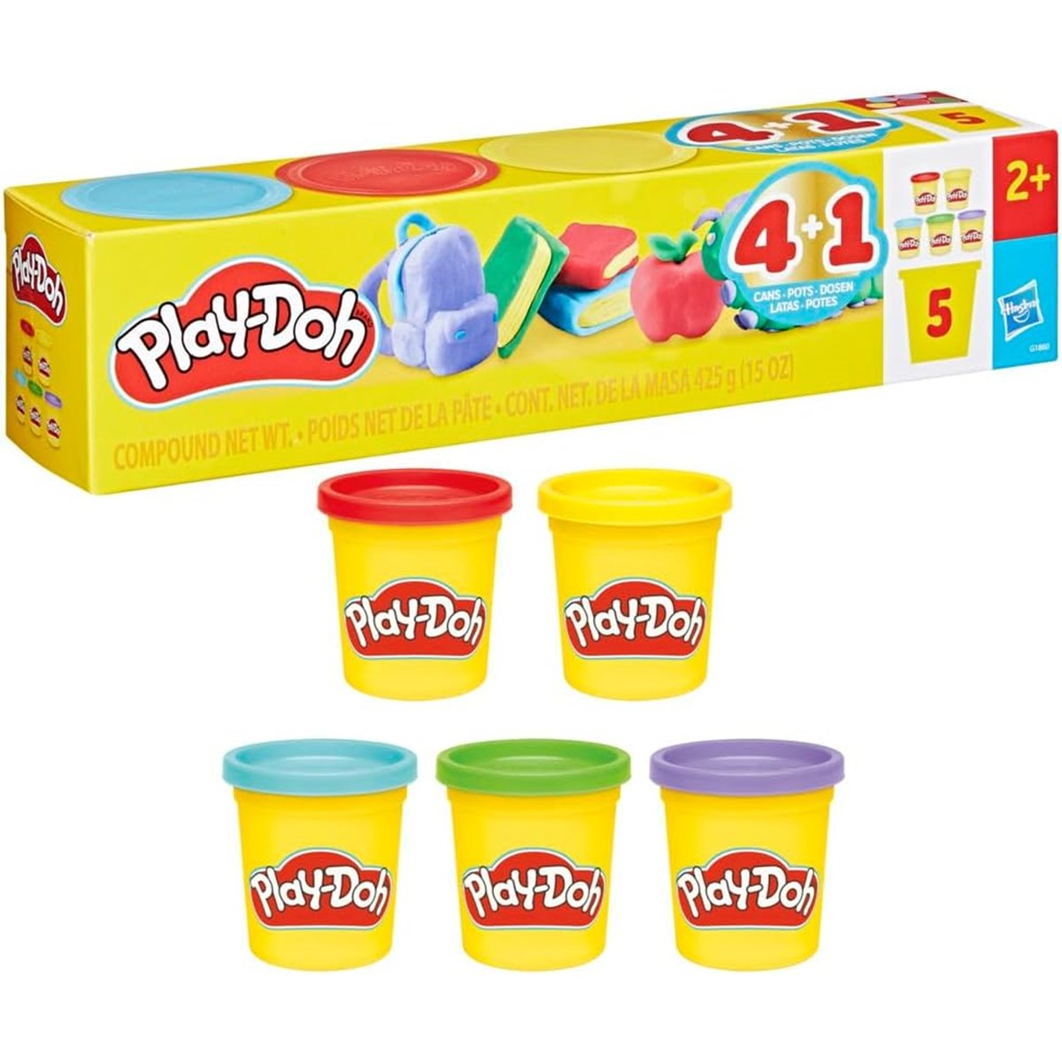 Coffret de 5 pots de pâte à modeler multicolore, HASBRO