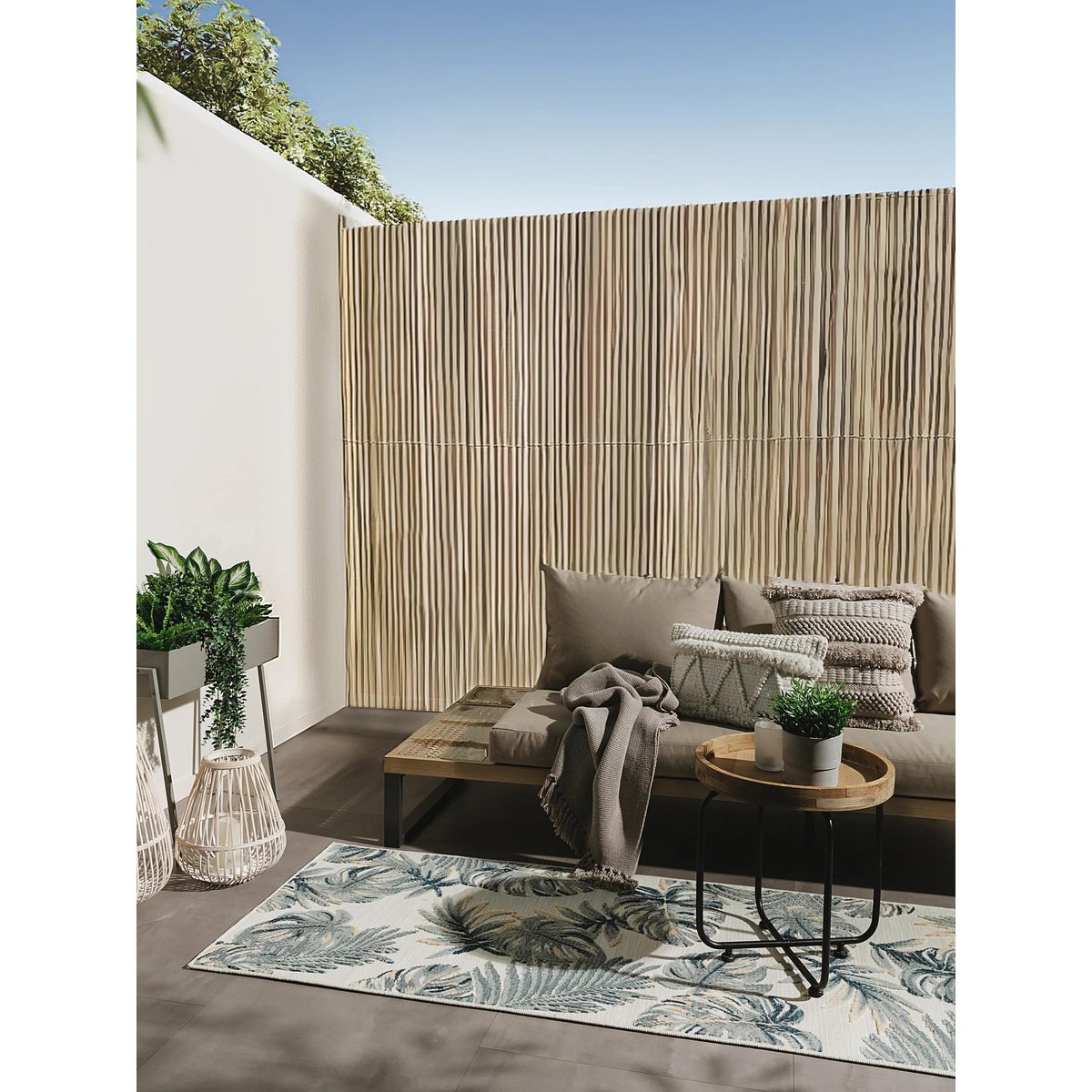 Tapis d'extérieur & intérieur FLORA multicouleur b1, BENUTA