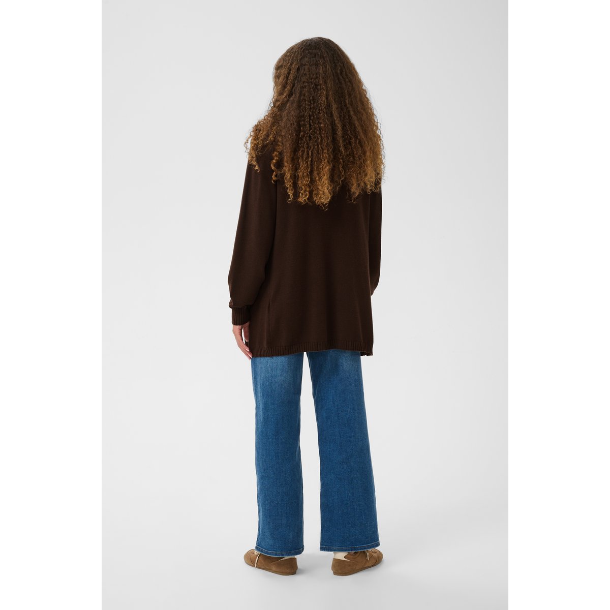 Cardigan à tricot marron coffee bean, KAFFE