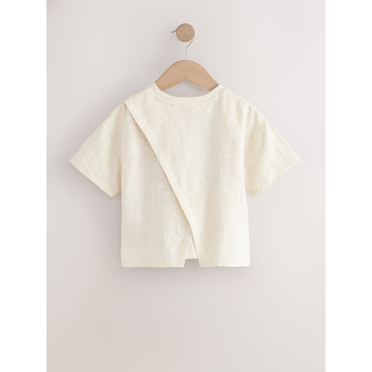 T-shirt texturé à broderie tropics écru, NEXT