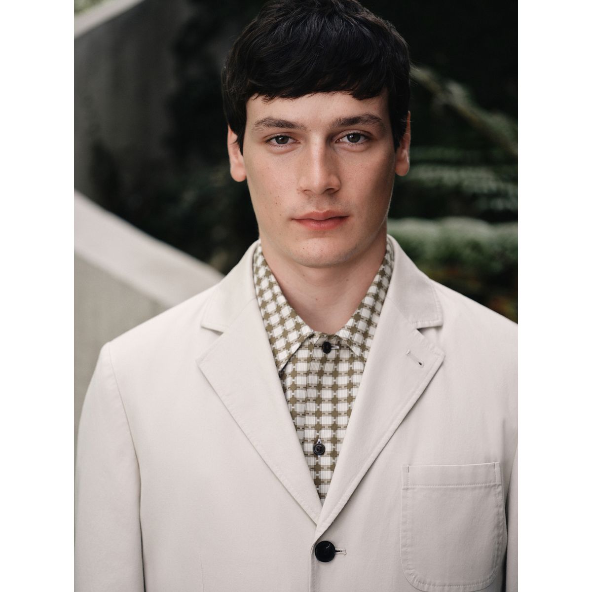 Veste de costume décontractée coton/lyocell écru, NEXT