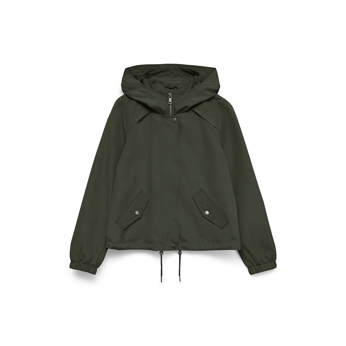 Parka courte à capuche vert kaki, VERO MODA