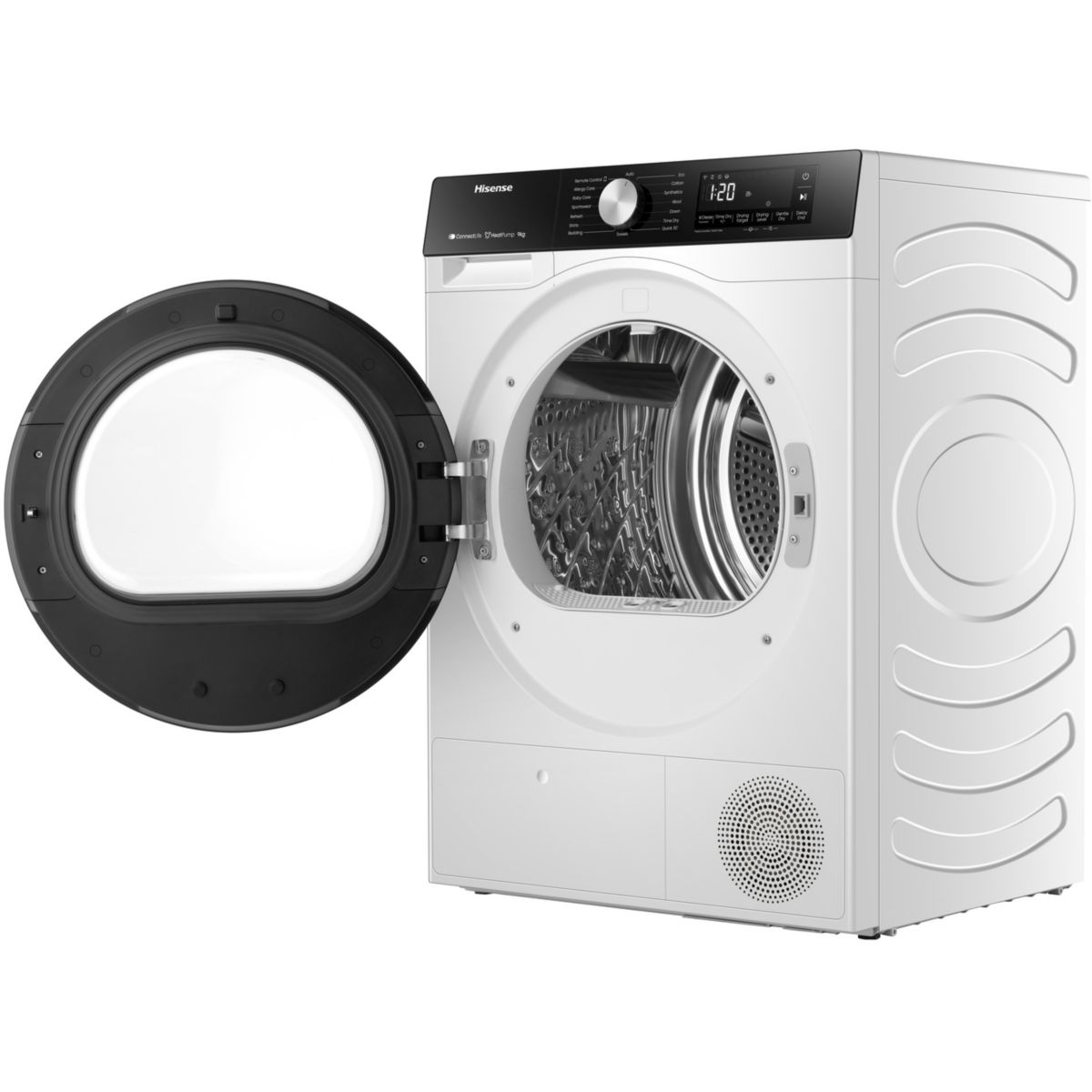 Sèche linge pompe à chaleur DH3S902UWDC couleur unique, HISENSE