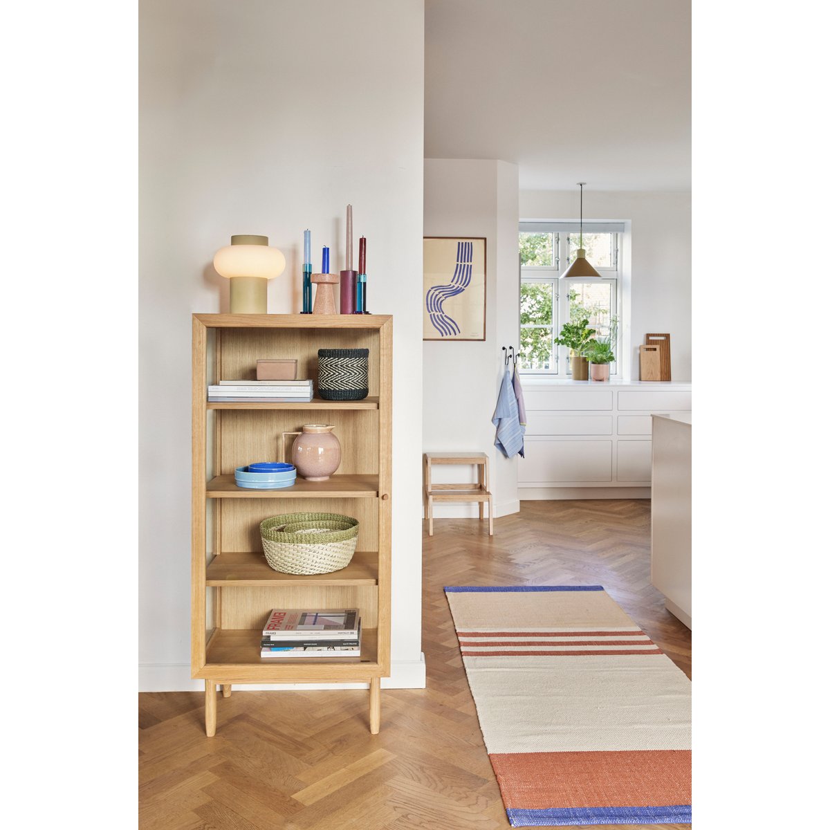 Lampe de table design métal Hüsch Camp beige, HUBSCH
